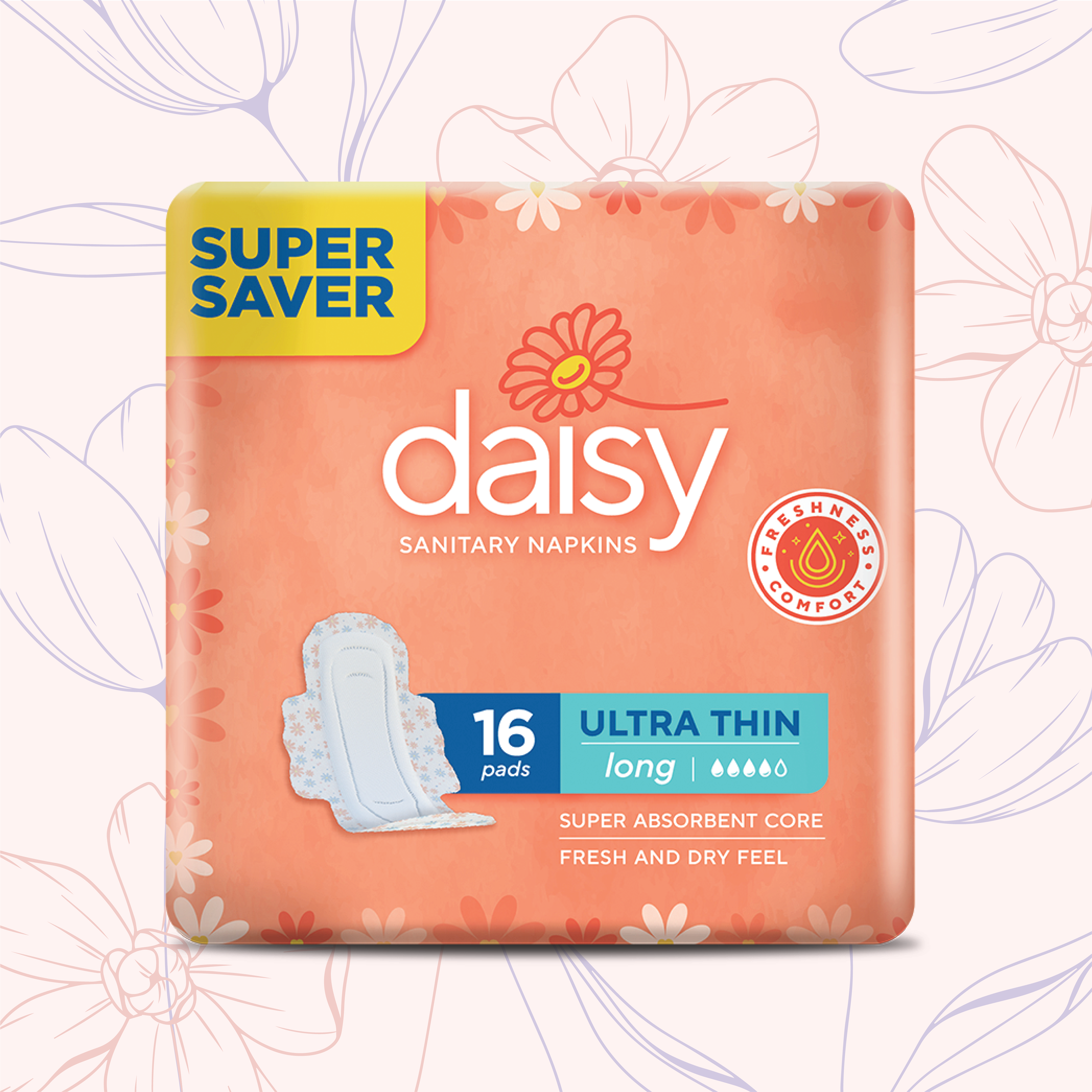 Daisy Ultra Super Saver Long 16 Pcs